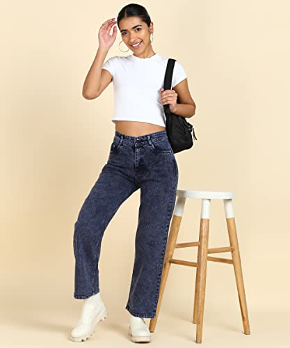 Image of Glossia Women Baggy Jeans || Women Jeans Pant || Baggy Jean's for Women's High Waist || Straight Jean's for Women's || Ladies Jean,s for Woman || Loose Jean,s for Woman Stylish (B0DGG76VYW)