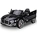 HOMCOM Coche Eléctrico para Niños 2 Modos de Control con Música Faros Brillantes Retroceder Bentley GT Licencia +3 Años Automóvil Infantil 108x60x43 cm Negro