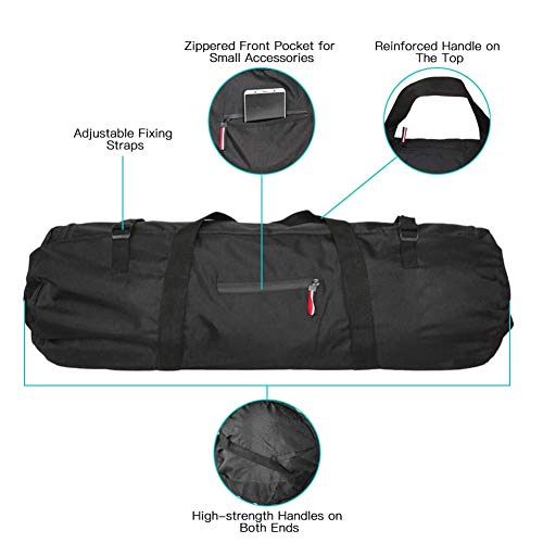 GBBHSKL Foldable Travel Duffle Bag - Lightweight Packable Hiking Duffel Luggage Bags - Water Resistant Oxford Cloth, Front Pocket - for Hiking, Sport, Women Men