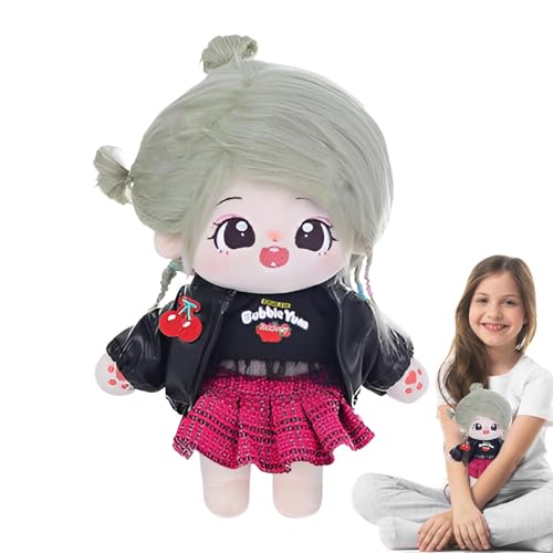 TQEBWUS muñeca de Peluche, muñeca de Peluche - Muñeco de Peluche de 20 cm, Lindo Peluche de algodón | Figura de Juego de simulación con Accesorio, Figura de Juguete para el Regreso a la Escuela,