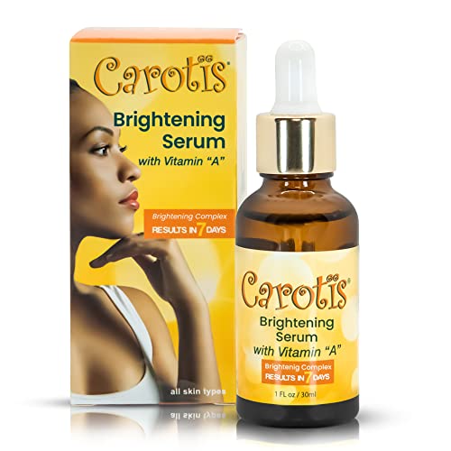 CAROTS Skin Brightening Serum | 1 fl oz / 30 ml | Helps to Remove Dark Circles Wrinkles & Spots with Carrot Oil and Vitamin A