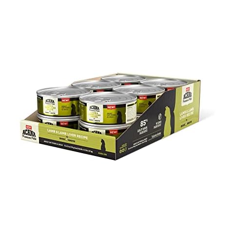 ACANA PREMIUM PATE Wet Cat Food, Lamb & Lamb Liver Recipe in Beef Bone Broth, 5.5oz (Case of 12) Cover