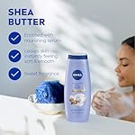 NIVEA Nourishing Shea Butter Body Wash with Nourishing Serum, Moisturizing Body Wash for Women, Enriched Provitamin B5 and Vitamin E, 20 Fl Oz Bottle - Image 3