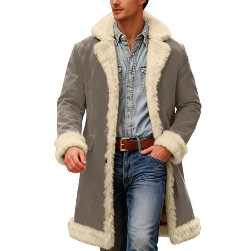 Veste de transition pour homme Manteau gris taille M discret
