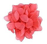 Largo y ancho: 13.5cm Flore de tela con broche \'Clara\'-Para decoración (coral)