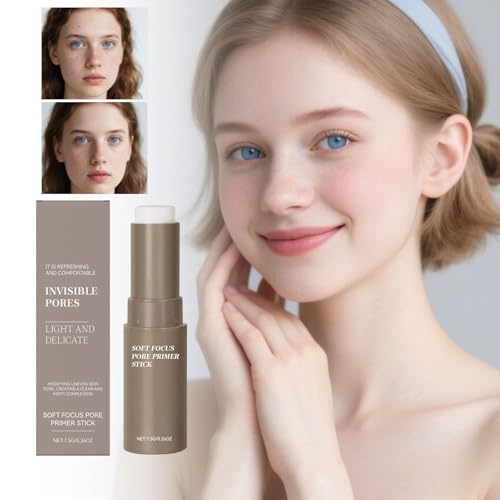 Minimizador De Poros Matificante: Barra Correctora, Prebase Facial Reductora De Brillo, Base De Textura | Solución De Maquillaje Diario Para Mujeres, Adolescentes, Reuniones - imagen 9