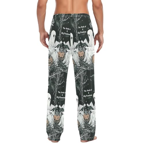 Two Spirits Men's Cotton Pajama Pants with Pockets and Drawstring Comfortable and Stylish,S3