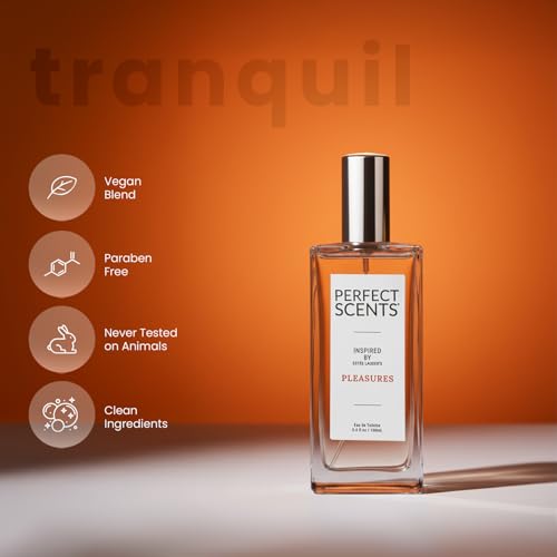 Image of Perfect Scents Fragrances, Inspired by Estee Lauder's Pleasures, Women's Eau de Toilette, CLEAN, Vegan, Paraben-Free, Phthalate-Free, Never Tested on Animals, 3.4 Fluid Ounces