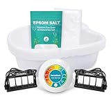 veicomtech Ionic Foot Bath Detox Machine, Foot Detox Machine at Home/Salon, Ionic Foot Spa with Upgraded Durable Basin, 2 Super Duty Arrays, 1 Epsom Salt, 10 Liners (Colorful)