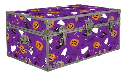Halloween Decoration Storage Footlocker Trunk - Seasonal Style Box -