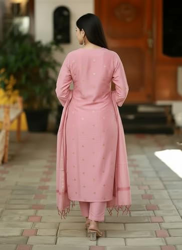 Image of GoSriKi Viscose Printed Kurta for Women | Kurti Set Woman | Kurta with Pant & Dupatta | Straight Ethnic Suit | Indian Outfit Ladies Dress Stylish Traditional Clothing Party Office Fashion Look Style
