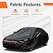 Car Cover Compatible with Nissan Magnite 2020-2023 Waterproof All Weather for Automobiles Outdoor Full Cover Rain Sun UV Protection
