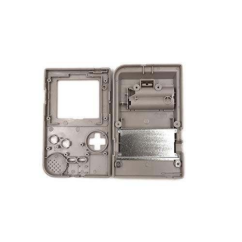 Carcasa completa para Nintendo Gameboy Pocket GBP Game Shell Case con botones y tornillos, color gris