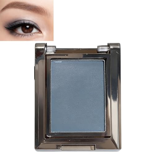 Matte Blue Single Eyeshadow,High Pigment Pressed Powder,Long Lasting Waterproof & Sweat Resistant,Smooth Blendable Buildable Finish,Lightweight Eye Makeup,Professional Travel Friendly Use(Blue)