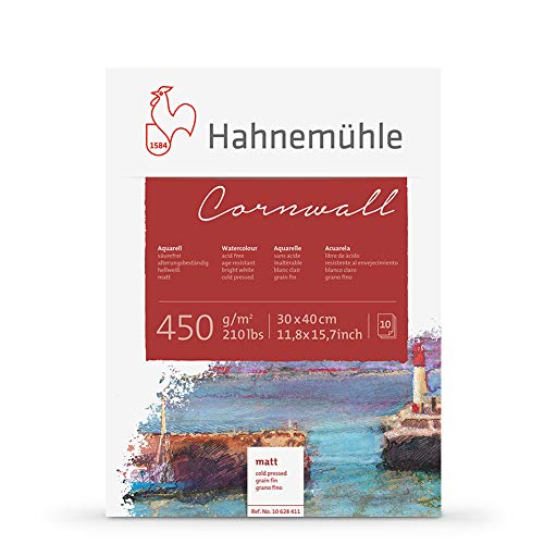 Bloc aquarelle Cornwall Hahnemühle évitez le papier qui gondole avec le 450g