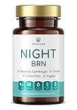 UNSERE PREMIUM INHALTSSTOFFE: Mit unseren hochdosierten NIGHT BRN Kapseln liefern wir deinem Körper einen Monat lang hochdosierte und hochwertige Pflanzenstoffe, Extrakte und essentielles Zink und Vitamin B2. Geeignet für Frauen und Männer - auch im Rahmen einer ketogenen Ernährung.