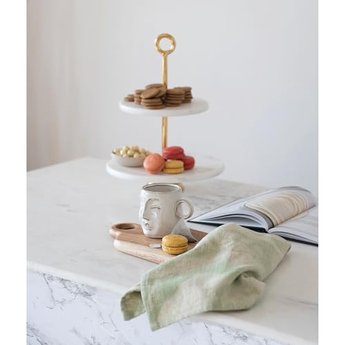 Taza Bloomingville de gres crema 12 oz miniatura 3