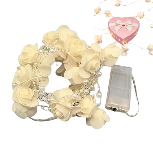 Guirnalda de luces LED, románticas y decorativas, lámpara de flores LED con 30 ledes, guirnalda de luces para decoración de bodas, cumpleaños, fiestas, hogar, jardín, dormitorio, decoración