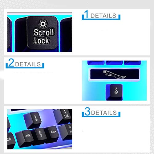 Kongqiabona-UK G21 USB Wired Mechanical Keyboard LED Colorful Backlight Gaming Keyboard Waterproof For PC Computer Gamer