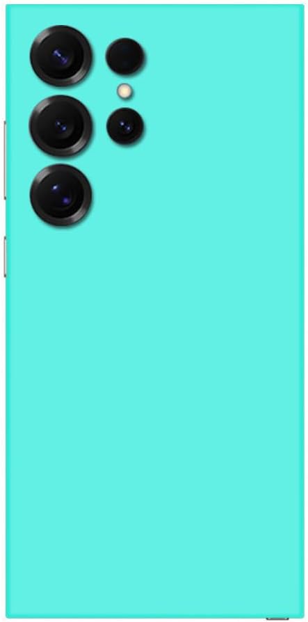 SopiGuard Sticker Skin for Samsung S25 Ultra Full Body Wrap Precision Edge-to-Edge (Satin Turquoise Blue)