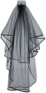 Corpse Bride Veil Black Veil Corpse Bride Costume Halloween Accessory - Black Veil Brides Gothic Accessories Halloween Bride Accessories - Halloween Black Veil Ladies Halloween Long Veil