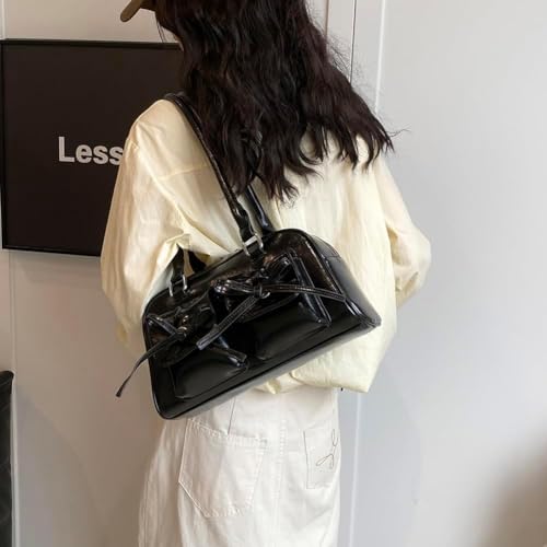 Coquette Purse Cute Bow Purse Aesthetic Kawaii Shoulder Bag Ita Bag Faux Leather Tote Bag Coquette Accessories3