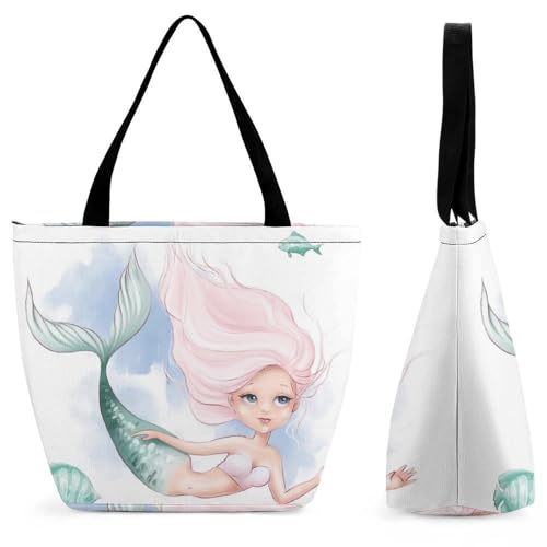 Sac à bandoulière pour voyage Sirène Verte le cabas idéal en ville