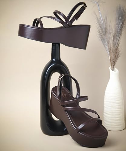 Image of JM LOOKS Stylish Multi Strap Wedge Sandals Offering A High Platform Base For Enhanced Height And Stabilit