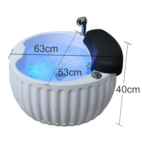 Bañera de pies acrílica con masaje y luces coloridas miniatura 5
