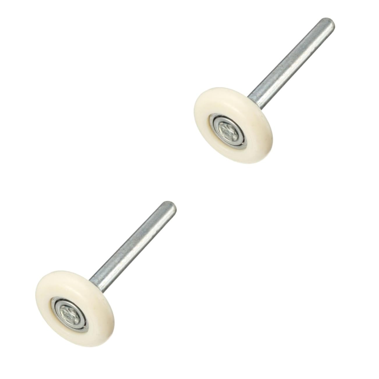 Homaisson Garagentorrollen Ersatz – 10 Stück, Nylon-Räder Ø 4.6 Cm, Schaft 11.9 Cm, Für Leisen Lauf
