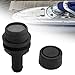 QccHieUs Gas Tank Vent Boat Tank Breather Easy Installation Heavy Duty for Boat Straight Tank Vent Accessories Black