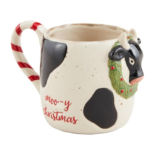 Mug de cerámica Mud Pie con diseño de vaca, 12 oz miniatura 1