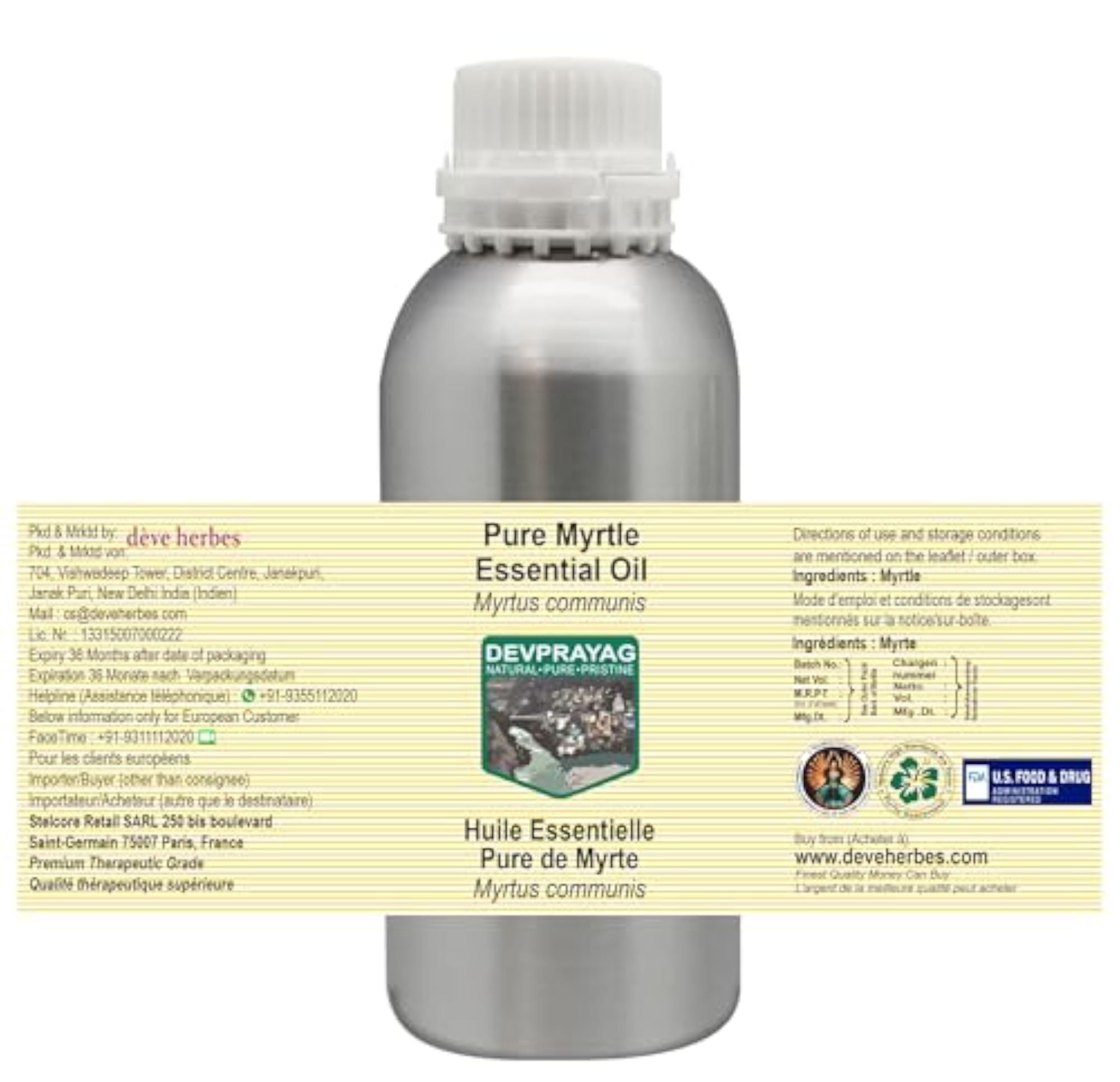 Myrtle Essential Oil (Myrtus communis) Pure