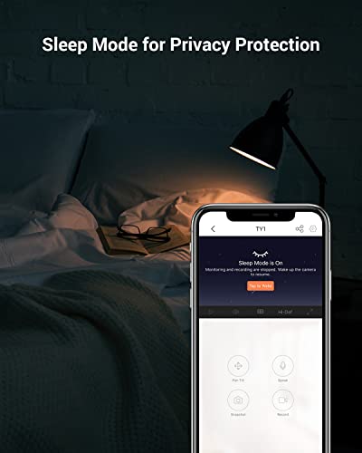 Ezviz Indoor Wifi Security Camera, 2K+, Pan/Tilt, 350° Horizontal Rotation, Baby/Pet Monitor, Ir Night Vision, Two-Way Talk, Motion Detection, Remote Control, Compatible With Alexa, Ty1 4Mp #TOP7