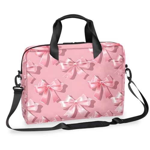 Funda para portátil 15.6 pulg con lazo rosa miniatura 1