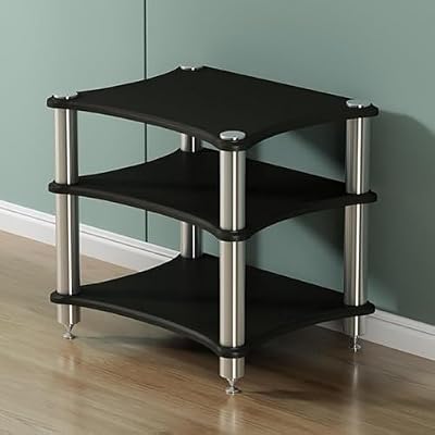 UHRLGHS TV Stand Floor-Standing TV Mobile Cart 32"-75" Mobile Commercial TV Stand with 4 Universal Rollers Double Column Tilts Rotation TV Stand, Holds Up to 110lbs for,