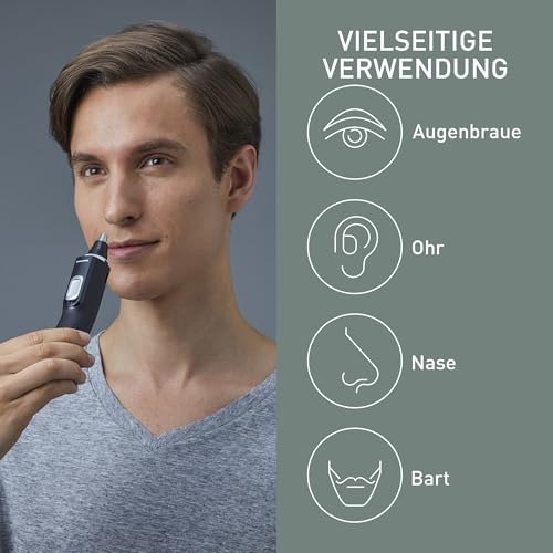 Panasonic ER-GN300-K503 Nasenhaarschneider für Männer, Premium-Elektrorasierer, Nasen-, Ohren- und...