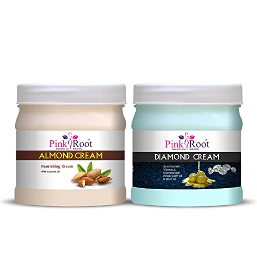 Image of Pink Root Almond Cream 500gm with Diamond Cream 500gm