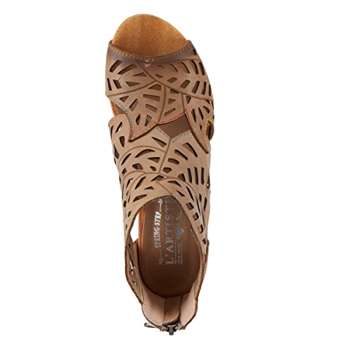 Image of Spring Step L'Artiste Icon Sandals for Women - Ladies Casual Flats Platform Sandal - Hand Painting Summer Shoes for Womens