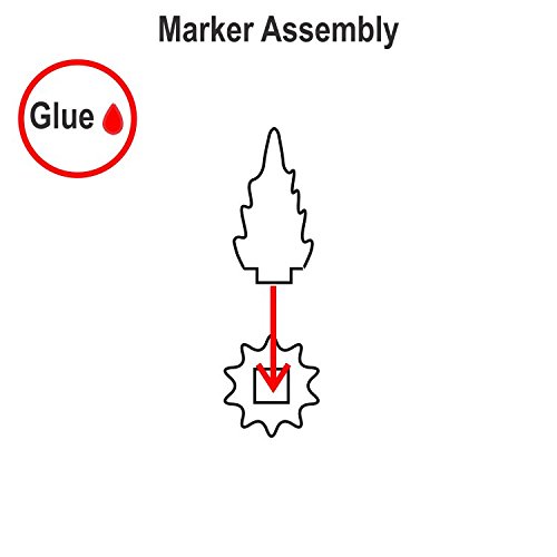 LITKO Splash Token Markers | Age of Sail | Cannon Miss | Cannon Fire | Naval Games | Tabletop Wargames | (Micro - Fluorescent Blue Base)