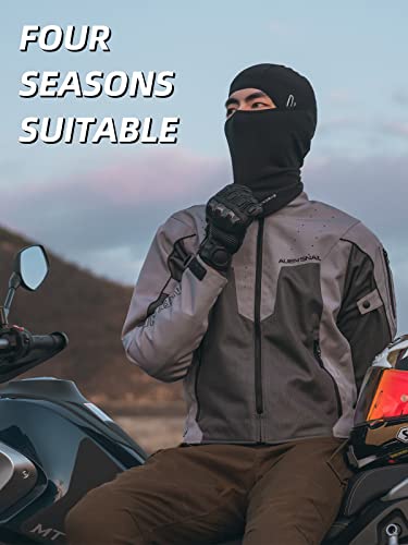Rockbros Balaclava Face Mask, Thin Balaclava Face Mask Summer Cooling Neck Gaiter, Uv Protector Breathable Helmet Liner Fits Glasses For Motorcycle Bicycle Black #TOP6