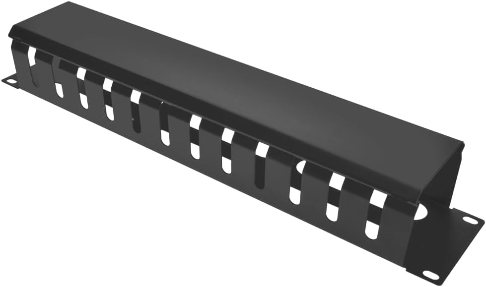 InstallerParts Cable Management 2U, 12-Finger Duct with Cover, 1 pcs