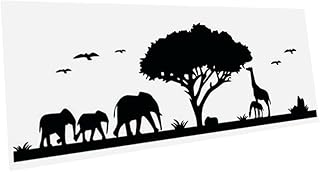 Garneck Adesivo De Parede Decalque De Árvore Adesivo De Parede Orament Elefante Girafa Decalque De Parede Tvd Adesivos Brancos Adesivos De Parede Removíveis Adesivo De Tema Floresta