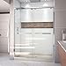 DreamLine Encore 32 in. D x 60 in. W x 78 3/4 in. H Bypass Shower Door in Chrome and Center Drain Biscuit Base Kit, DL-7005C-22-01