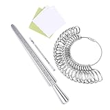 Medidor De Anillos - Herramientas Para La Medición De Joyas | Determinar La Medida De Anillos | Para Compromisos, Bodas, Uso En El Hogar, Tiendas De Joyería, Mujeres, Hombres Y Parejas