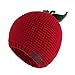 LANGZHEN Toddler Boys Girls Winter Hat Knit Beanie Hat for Fall Kids Baby Cute Warm Capï¼ˆred-Apple,46-48CM