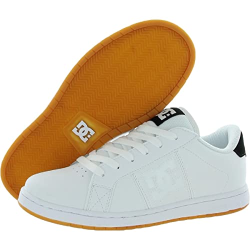 DC Boys Striker Little Kid Leather Skate Shoes White 1 Medium (D) Little Kid3