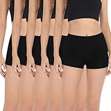 Marvmys Braguitas Mujer Tipo Bóxer Algodón Elástico Cintura Media Ropa Interior Cómodas y Suaves Tipo Culotte Pack de 5