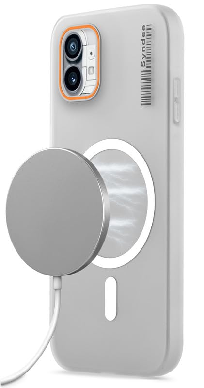 Image of Mr. Case Back Cover for Nothing Phone 1 Sleek Frosted Translucent Back with Wireless Charging Support | Anti-Scratch Shockproof Phone Case - White