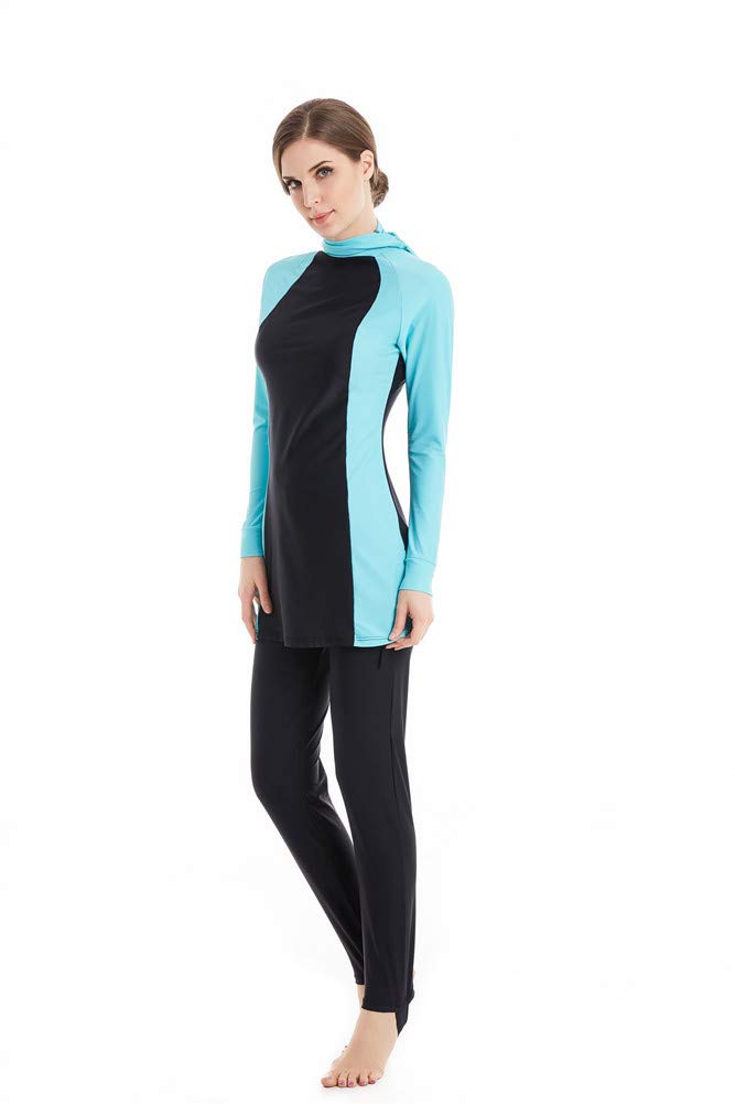 Costume da Bagno Musulmano Donne Ragazze Costume da Bagno Muslim Swimwear Ragazze Signore Modesto Copertura Completa Beachwear Burqini Burkini